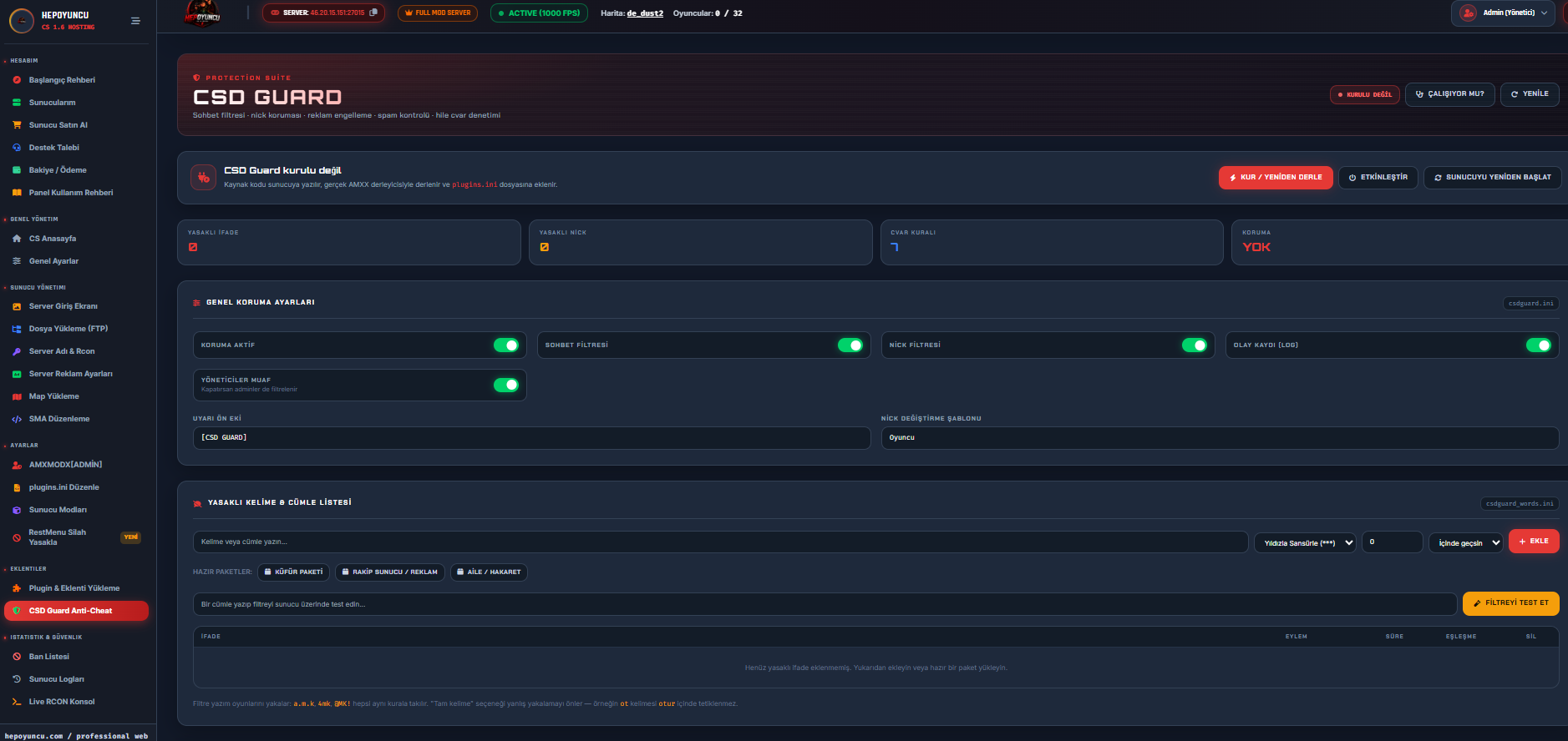 CSD Guard Anti-Cheat ekran görüntüsü